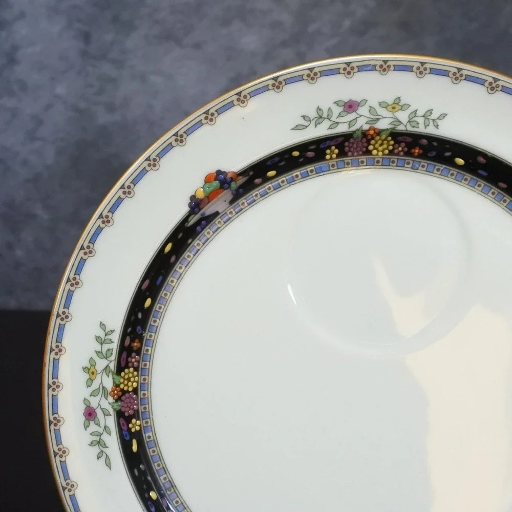 Rare Vintage Lenox Coronado Pattern Porcelain Snack Plate Set x 6